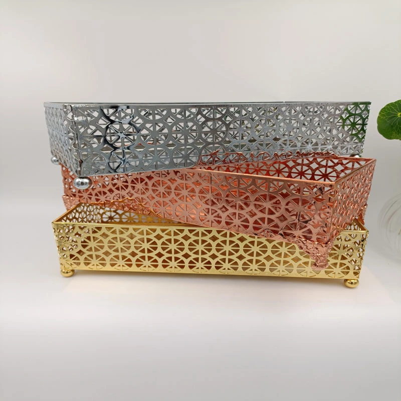 Metal High-Grade Tissue Box Storage Box